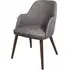 Avelay Bedroom Armchair - Steel Grey, Faux Leather