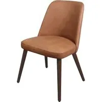 Avelay Bedroom Chair - Cognac, Faux Leather