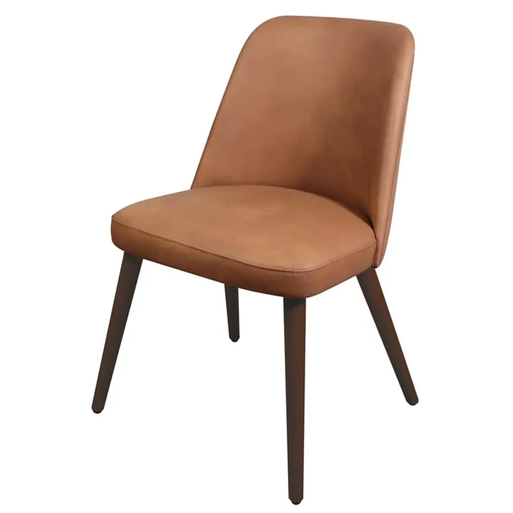 Avelay Bedroom Chair - Cognac, Faux Leather image