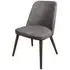 Avelay Bedroom Chair - Steel Grey, Faux Leather