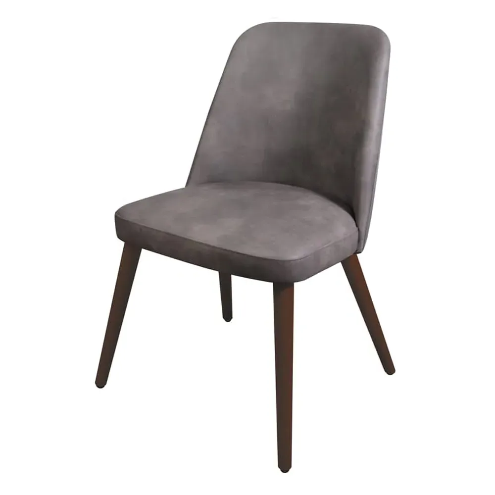 Avelay Bedroom Chair - Steel Grey, Faux Leather
