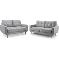 Avenel 3+2 Seater Sofa Set - Grey, Fabric