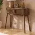 Avenel Console Table with 2 Sliding Doors - Walnut