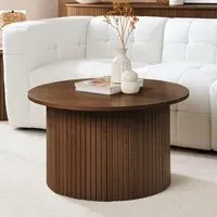 Avenel Round Coffee Table - Walnut
