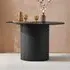 Avenel Round Dining Table - Black, Wood