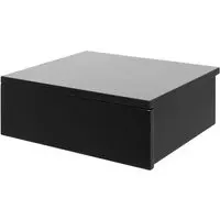 Aviana Wall Hung Bedside Cabinet with 1 Drawer - Black