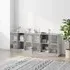 Avila 4-Door Bookcase - Concrete Effect