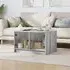 Avila Coffee Table with Glass Doors - Grey, Engineered Wood