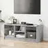 Avila TV Stand with Glass Doors - Concrete Effect, Engineered Wood