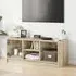 Avila TV Stand with Glass Doors - Sonoma Oak, Engineered Wood