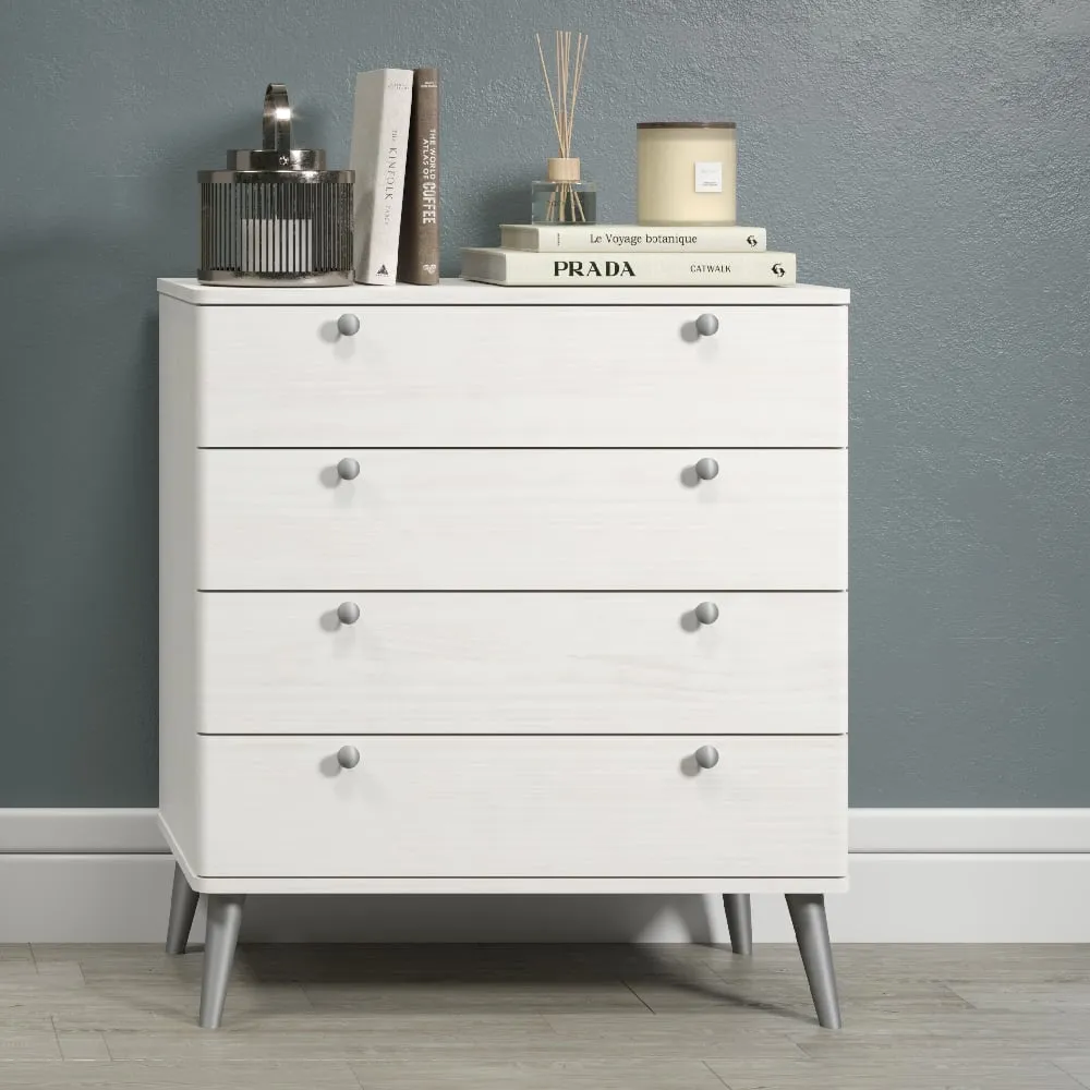 Avoch Chest of 4 Drawers - White