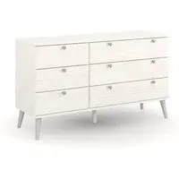 Avoch Chest of 6 Drawers - White