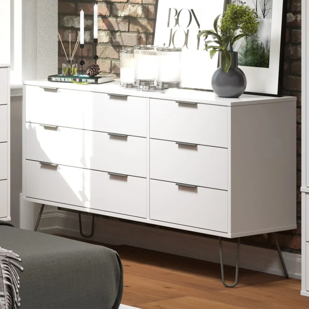 Avoch Chest of 6 Drawers - White