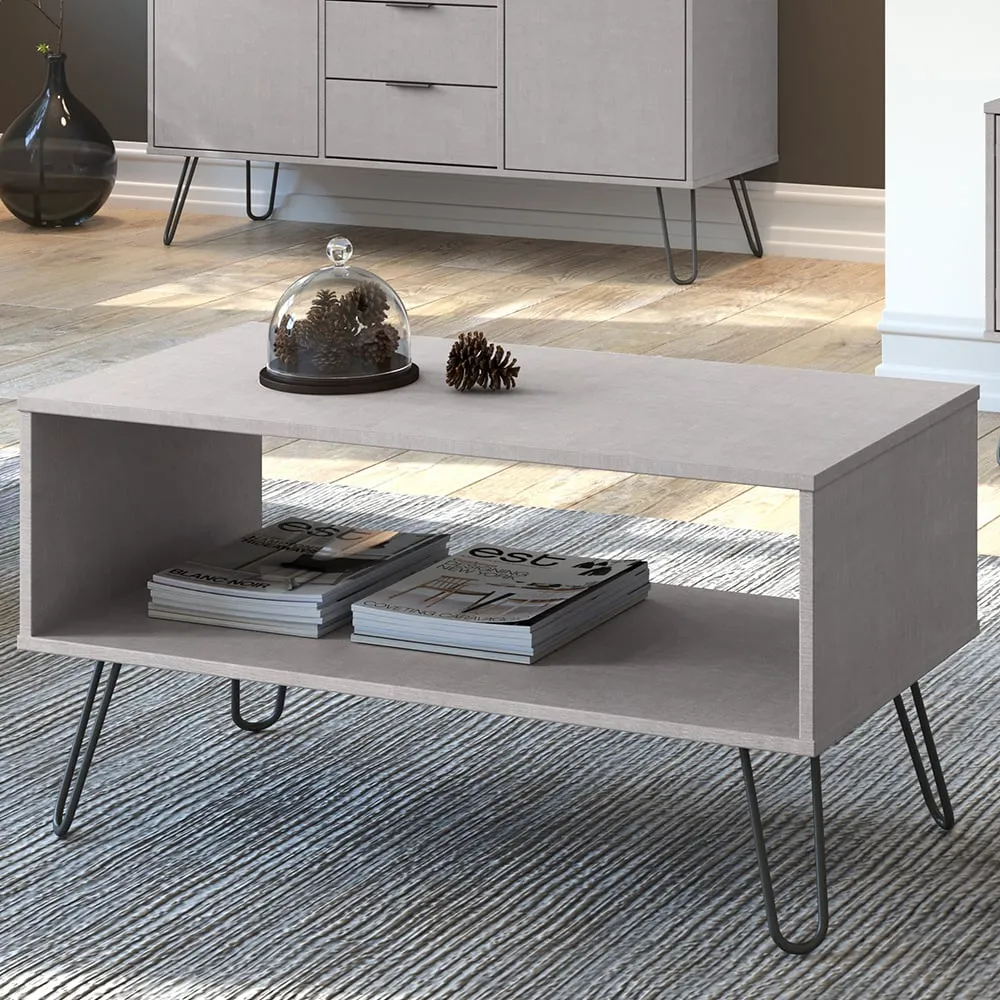 Avoch Coffee Table with Undershelf - Grey, Wood product
