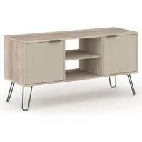 Avoch TV Stand with 2 Doors - Light Oak, Wood alternate view