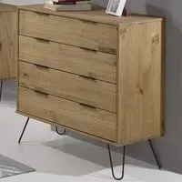 Avoch Wide Chest of 4 Drawers - Oak
