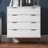 Avoch Wide Chest of 4 Drawers - White
