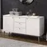 Avoch Wooden Sideboard with 2 Doors 3 Drawers - White