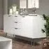 Avoch Wooden Sideboard with 2 Doors 3 Drawers - White