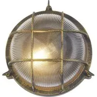 Avon Bulkhead Outdoor Light - Brass