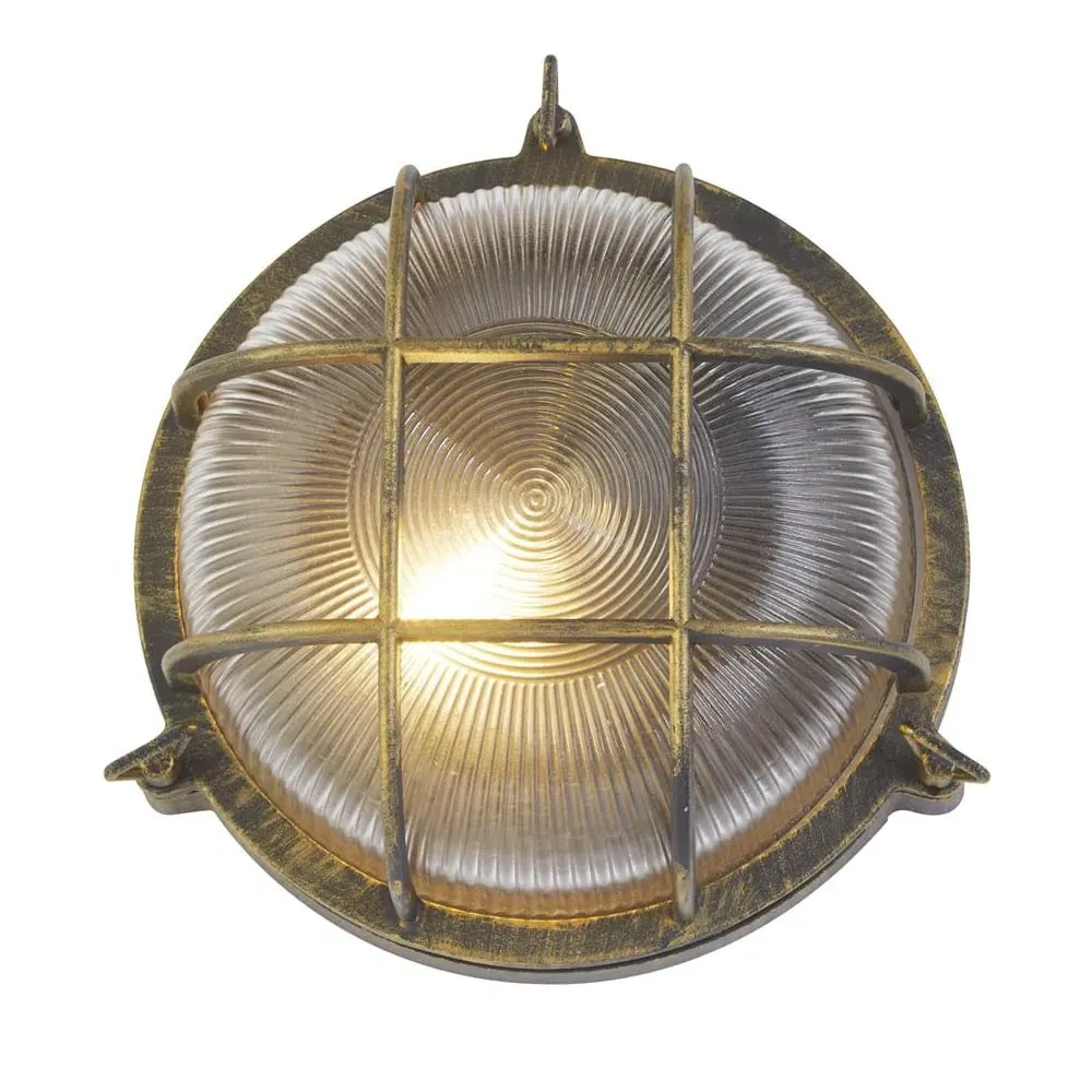 Avon Bulkhead Outdoor Light - Brass image