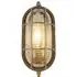 Avon Oval Outdoor Light - Brass, Ribbed Glass