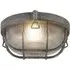 Avon Ribbed Glass Bulkhead Outdoor Light - Silver