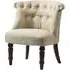 Avondale Accent Chair with Wooden Legs - Beige, Fabric