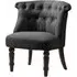 Avondale Accent Chair with Wooden Legs - Black, Fabric