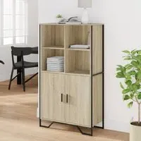 Avondale Highboard with 2 Doors - Sonoma Oak, Engineered Wood