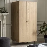 Axamer 2-Door Wardrobe - Natural Wood