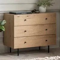 Axamer 3-Drawer Chest - Natural Wood