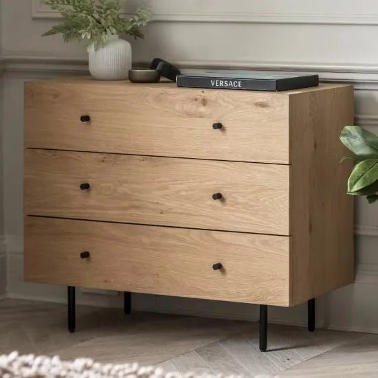 Axamer 3-Drawer Chest - Natural Wood
