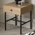 Axamer Bedside Cabinet with Drawer - Natural Wood