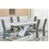 Axara Extendable Dining Table with 6 Chicago Chairs - Grey