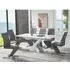 Axara Extendable Dining Table with 6 Gia Chairs - White