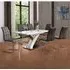 Axara Extendable Dining Table with 6 Paris Chairs - Grey