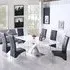 Axara Extendable Dining Table with 6 Vesta Chairs - Grey