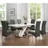 Axara Extendable Dining Table with 6 Vesta Chairs - Grey