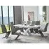 Axara Extendable Dining Table with 8 Gia Chairs - White