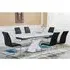 Axara Large Extendable Dining Table with 6 Paris Chairs - White