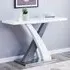 Axara Rectangular Console Table - White, High Gloss