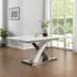 Axara Small Extendable Dining Table - White, Grey