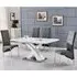 Axara Small Extendable Dining Table with 4 Vesta Chairs - White