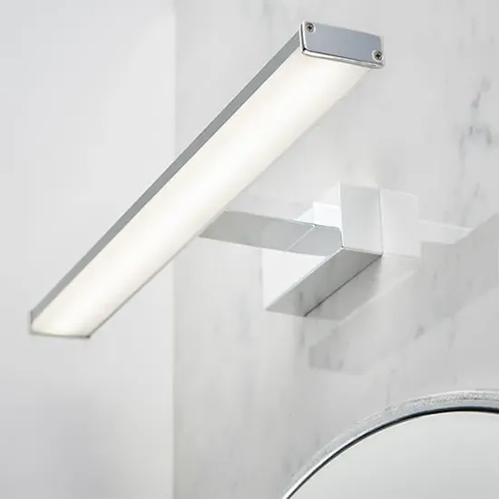 Axis Frosted Plastic Wall Light - Chrome image