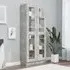 Axtan Display Cabinet with 2 Doors - Concrete Effect
