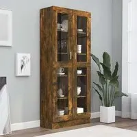 Axtan Display Cabinet with 2 Doors - Smoked Oak