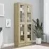 Axtan Display Cabinet with 2 Doors - Sonoma Oak