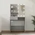 Axten Dressing Table with LED Lights - Grey Sonoma Oak
