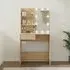 Axten Dressing Table with LED Lights - Sonoma Oak